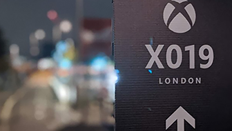 A sign pointing towards the X019 London venue