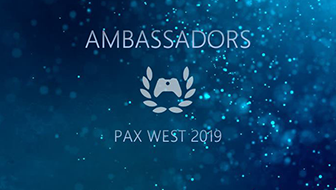 Text reading, "Xbox Ambassadors PAX West 2019"
